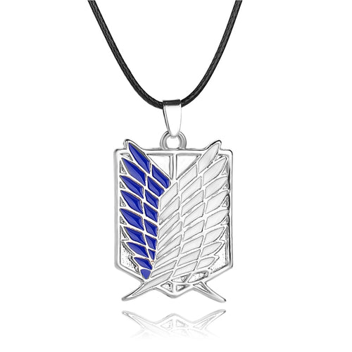 Necklaces Pendants Wings Of Liberty Metal Unisex Leather Chain Fashion Jewelry Pendant